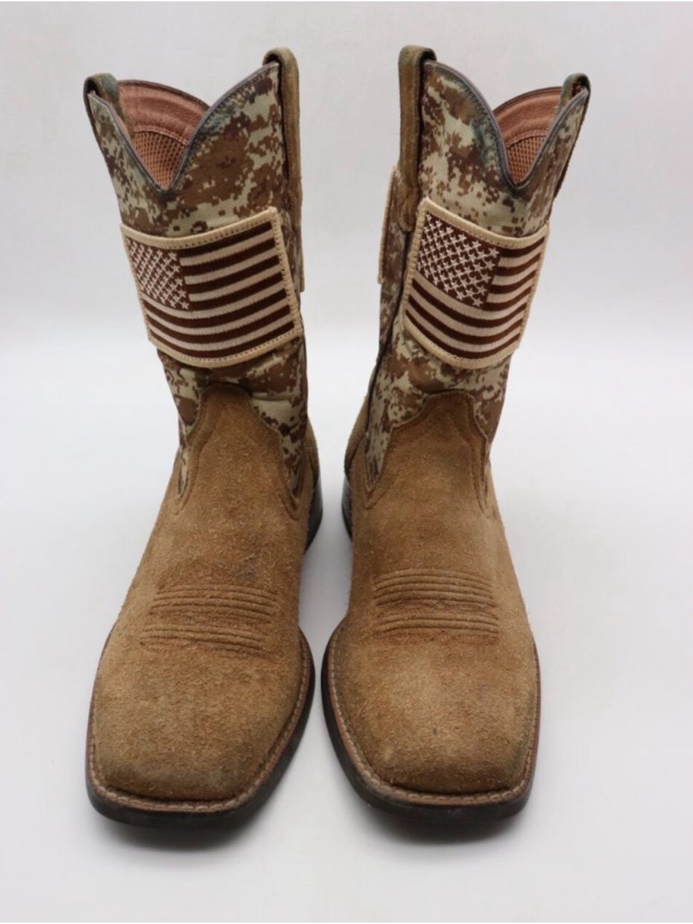 Ariat Sport Patriot Men's Size 8.5 D Western Boot Antique Mocha/Sand Camo